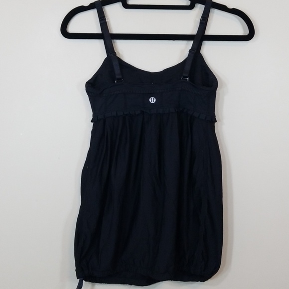 lululemon athletica Tops - Lululemon Black Build in Bra Running Tank Top